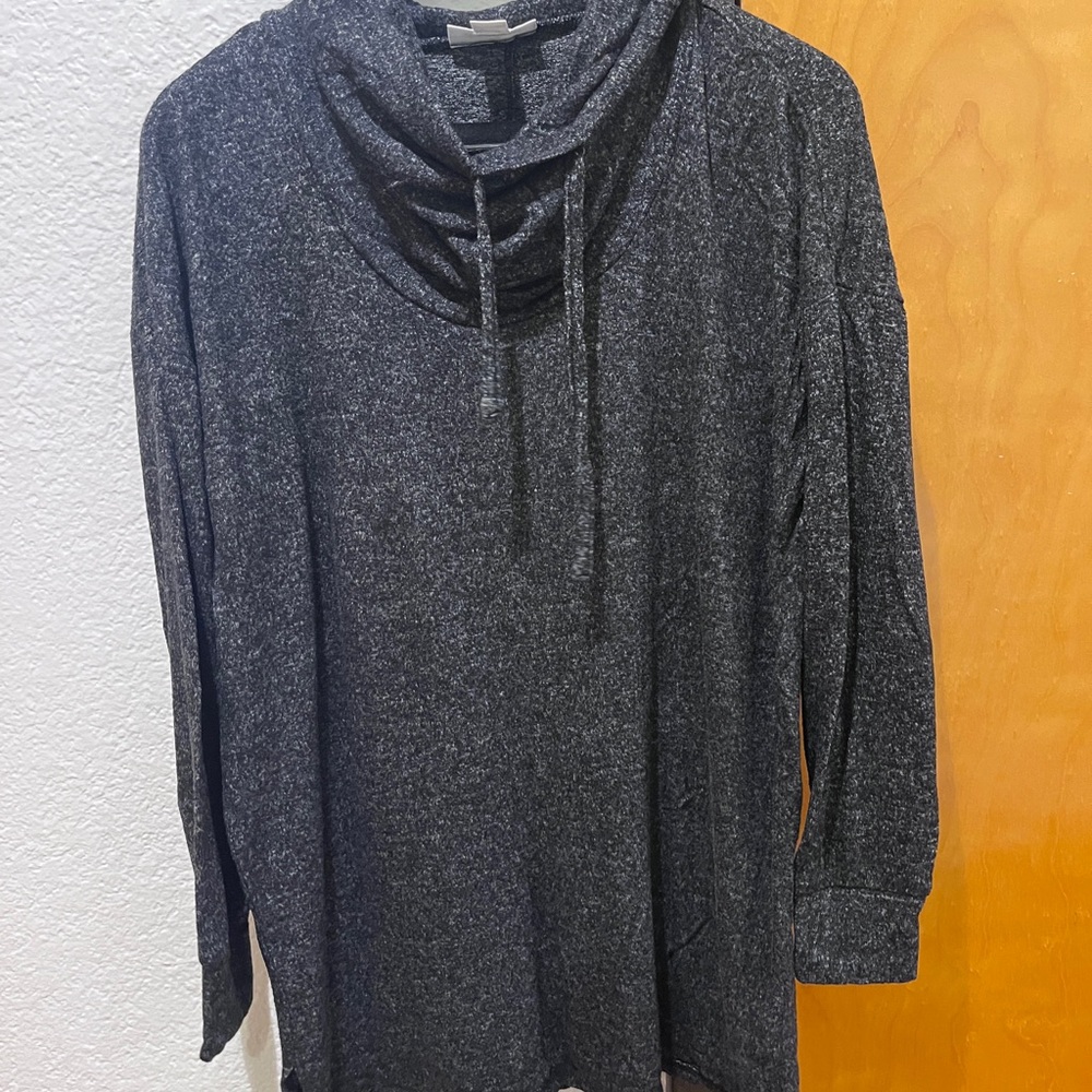 Motherhood maternity Charcoal Cowl Neck Knit Top